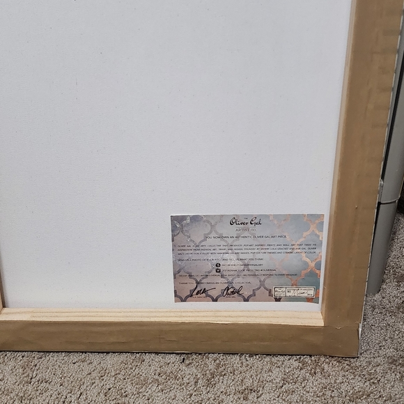 Oliver Gal canvas wrapped wall art - Picture 3 of 4